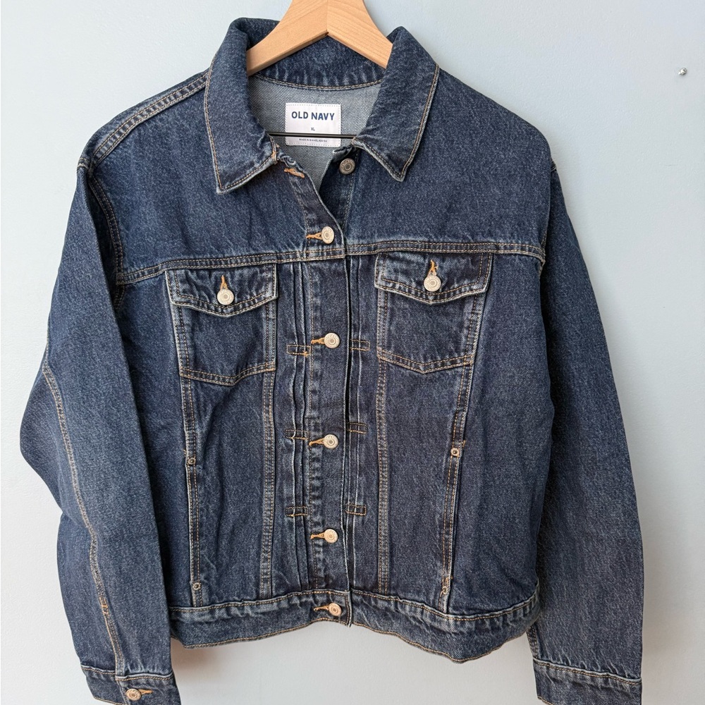 NWT Old Navy Women's Dark Blue Jean Jacket